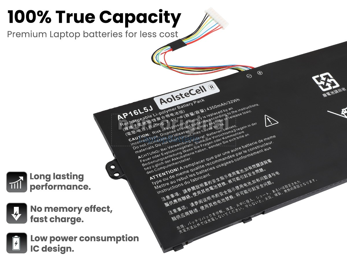 Batterie pour Acer SWITCH 3 SW312-31-P2RD