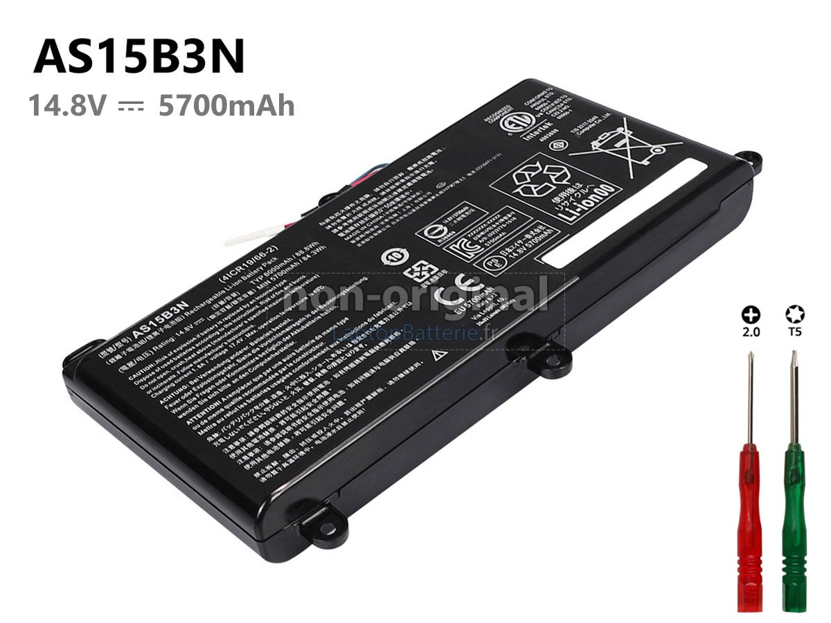 Batterie pour Acer Predator 15 G9-591-74KN laptop