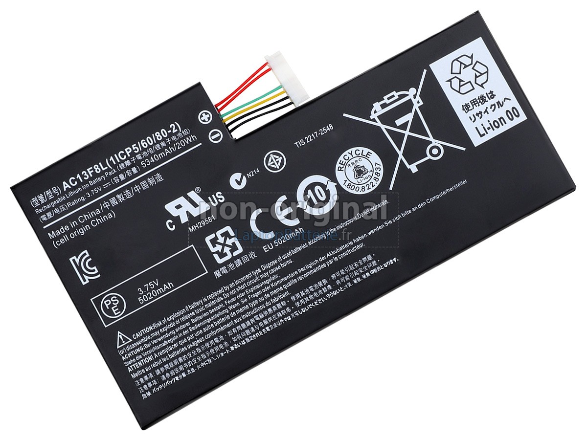 Batterie pour Acer Iconia W4-820