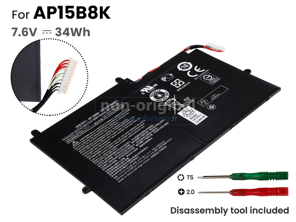 Batterie pour Acer SWITCH 12S SW7-272-M8U3