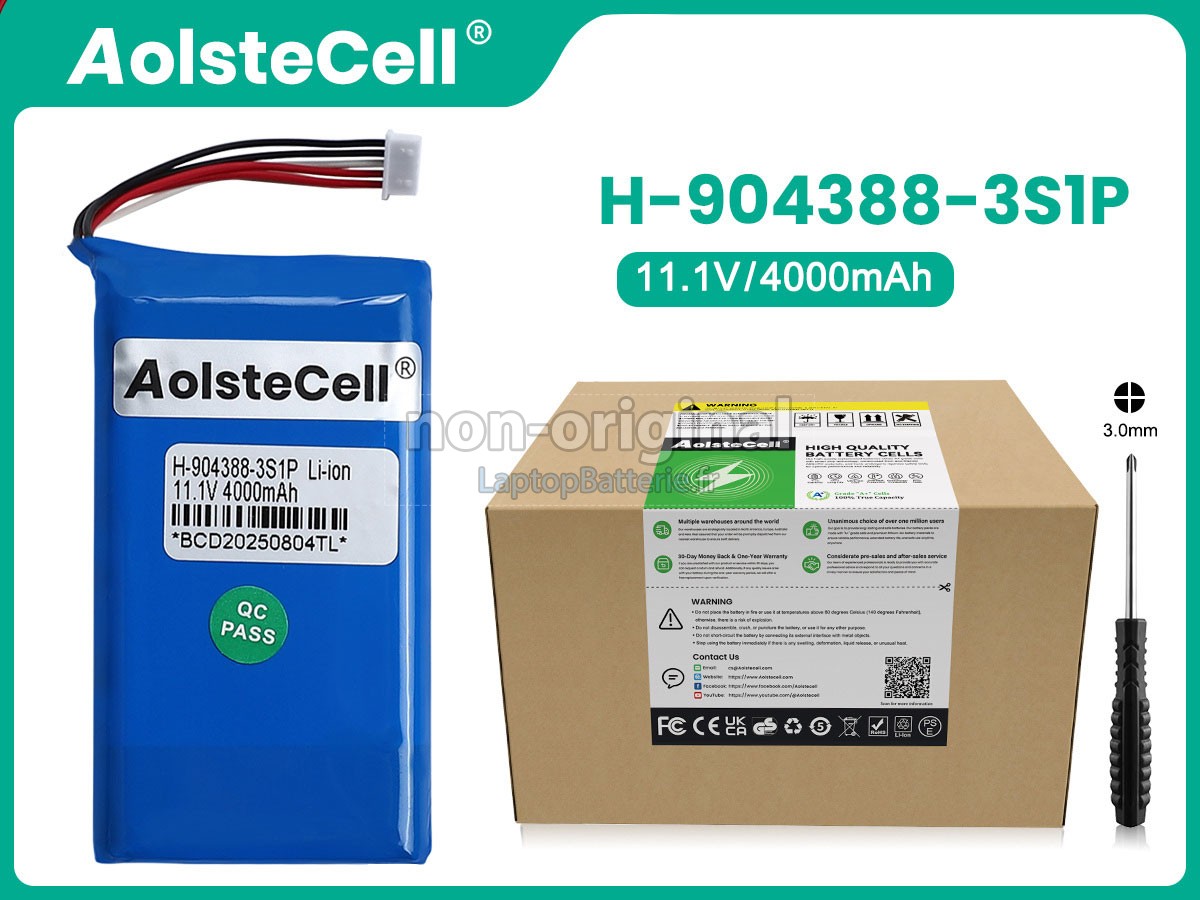 Batterie pour AolsteCell H-904388-3S1P