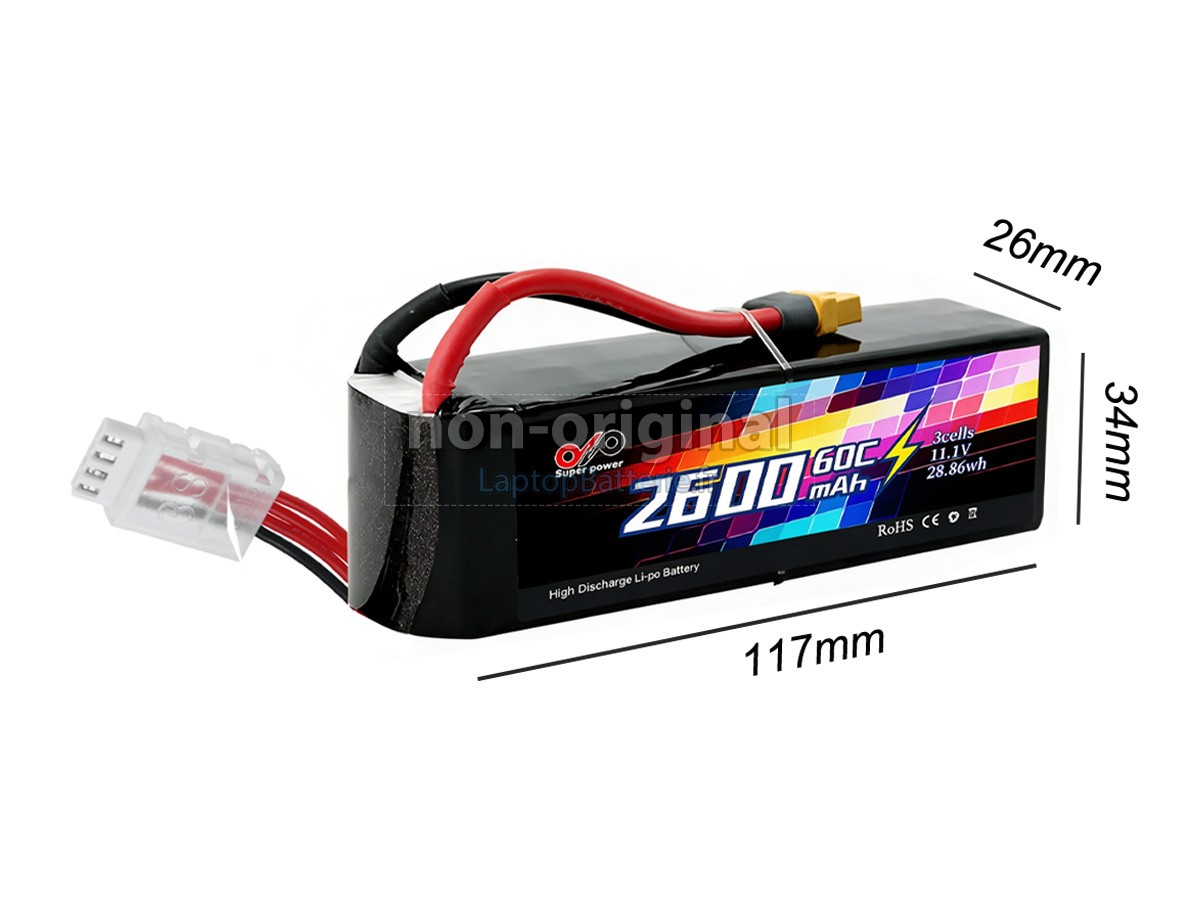 Batterie pour AolsteCell 11.1V 2600MAH 60C XT60