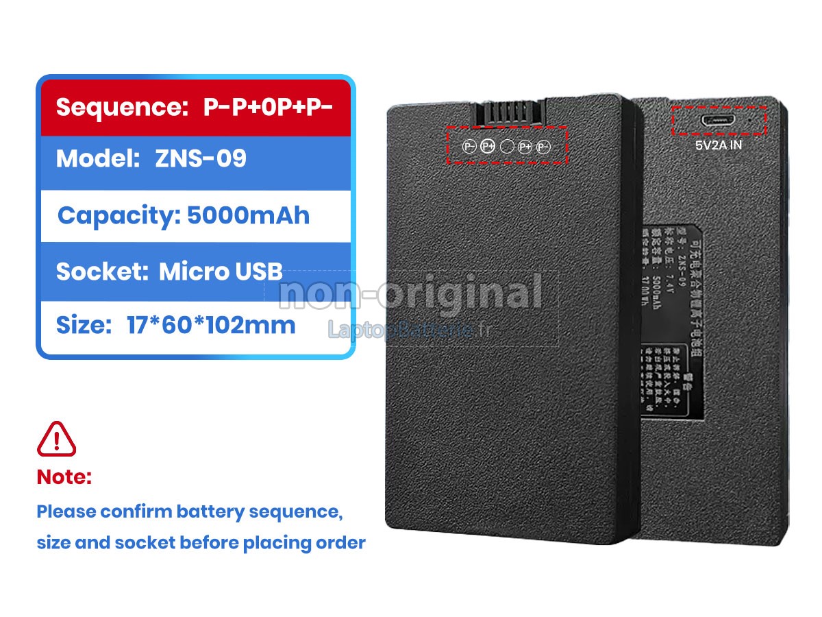 Batterie pour AolsteCell ZNS-091
