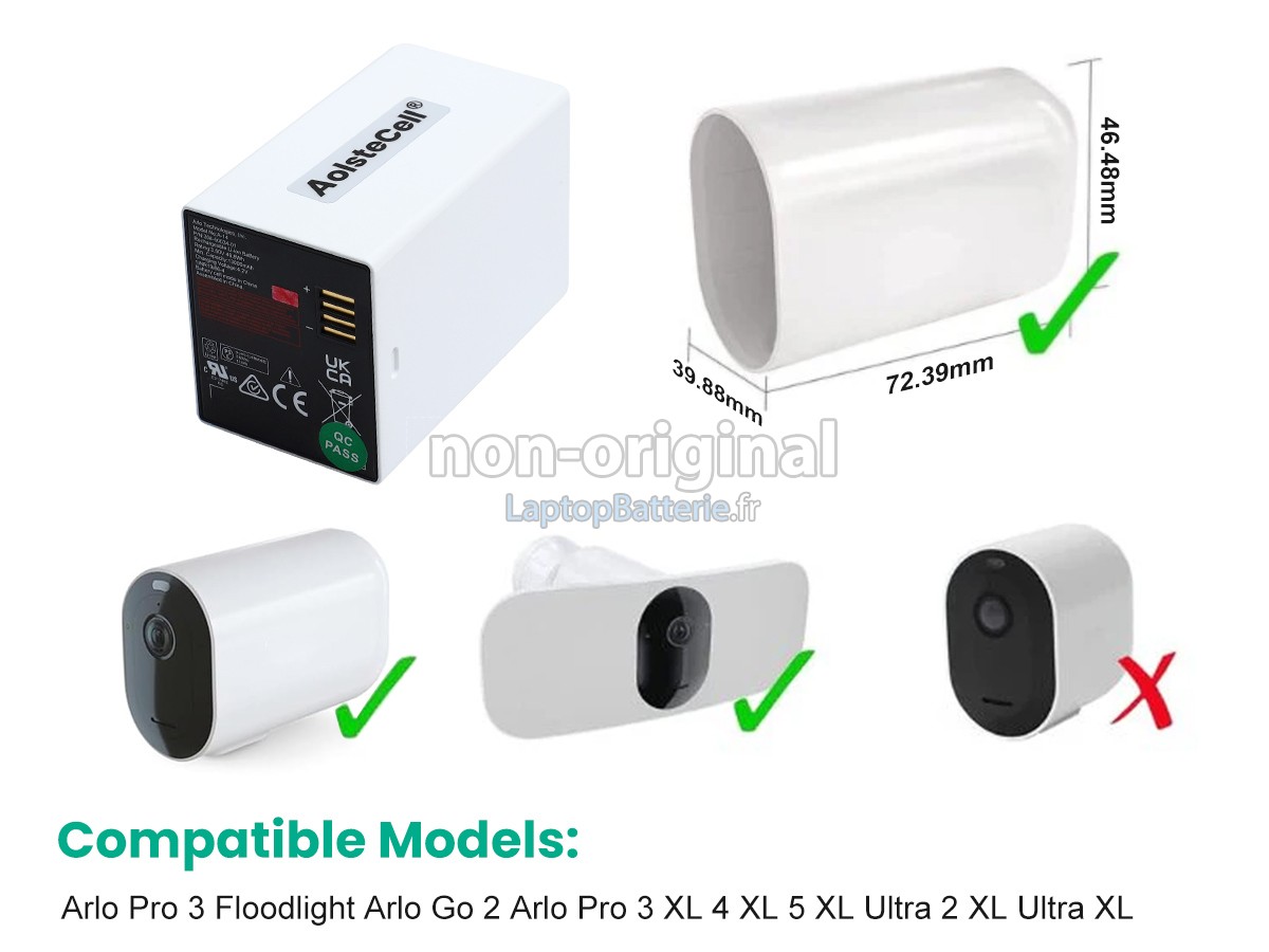 Batterie pour Arlo A-7A