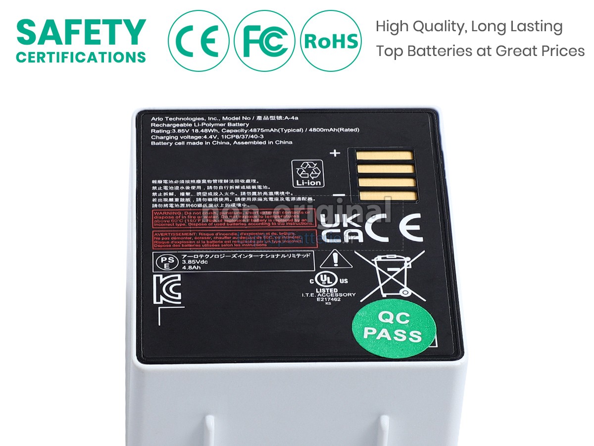 Batterie pour Arlo A-4A