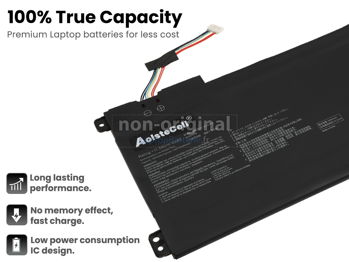 Batterie 42Wh neuve d'origine Asus pour Asus E410MA - Pièce PC
