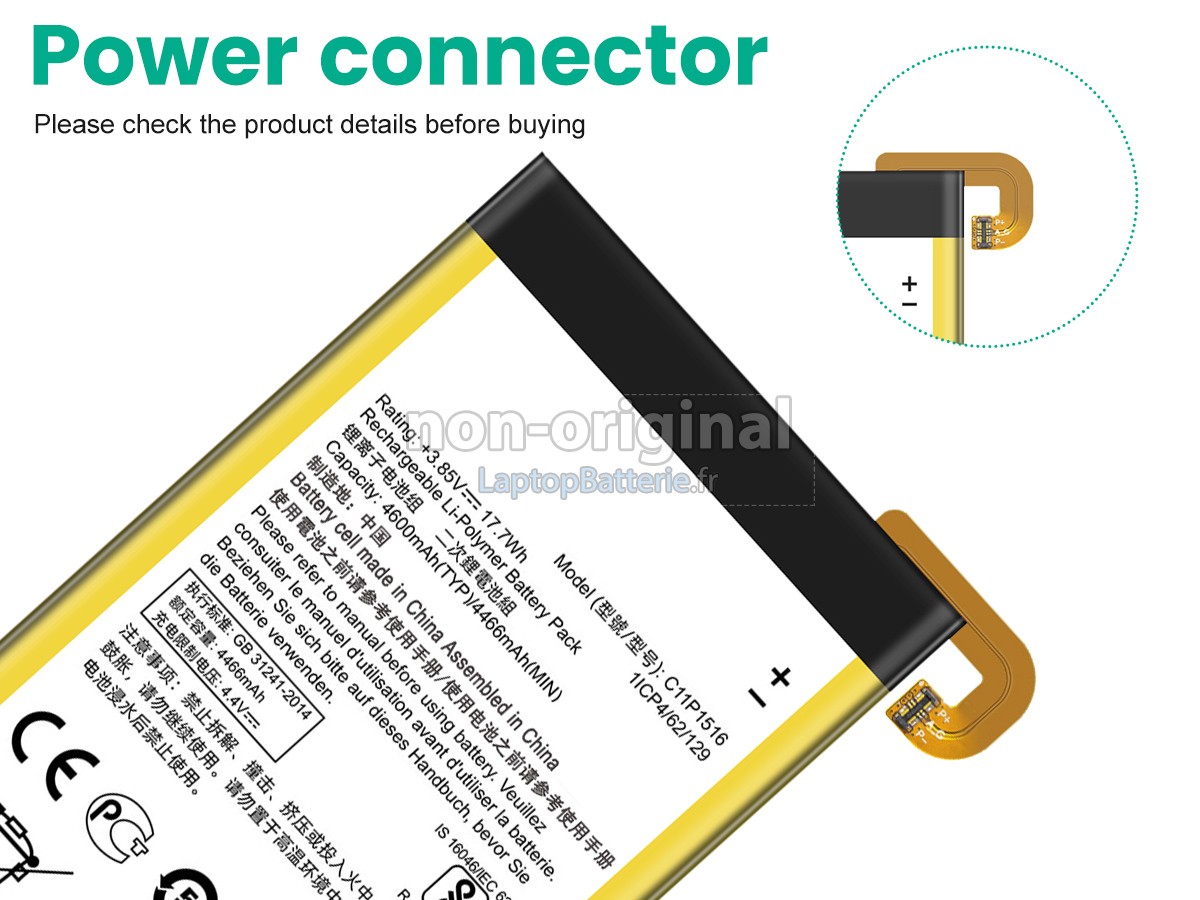Batterie pour Asus C11P1516
