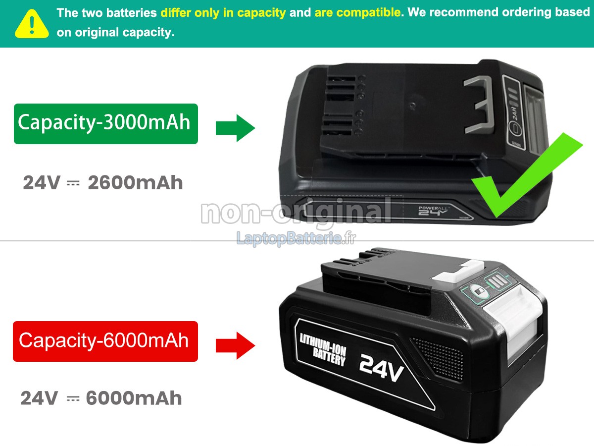 Batterie pour Bissell 1638764