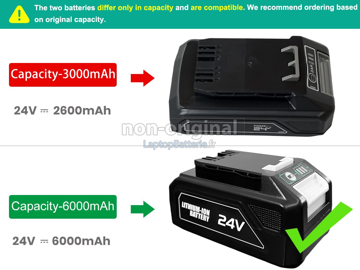 Batterie pour Bissell 1638764