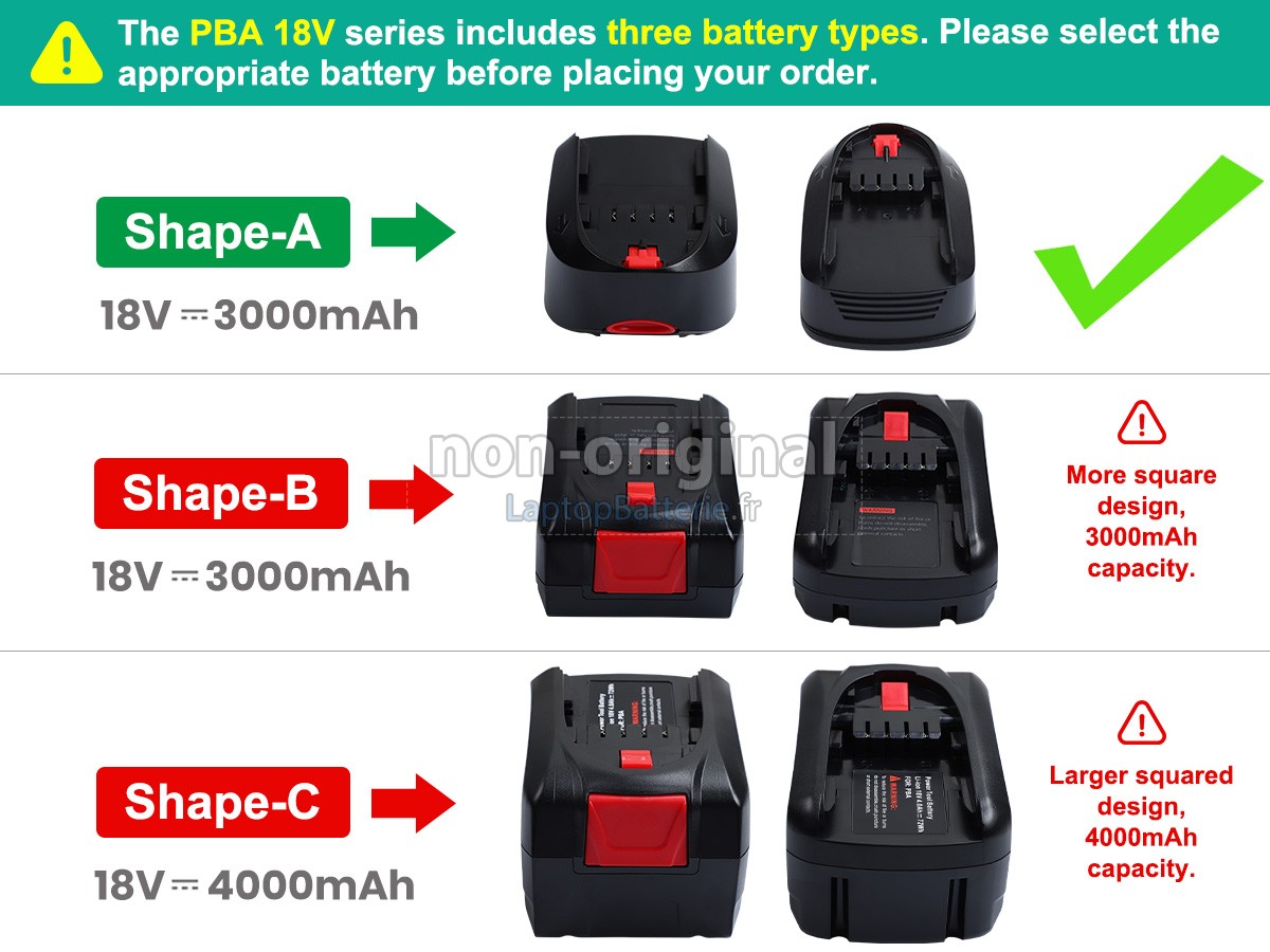 Batterie pour Bosch 2607336441
