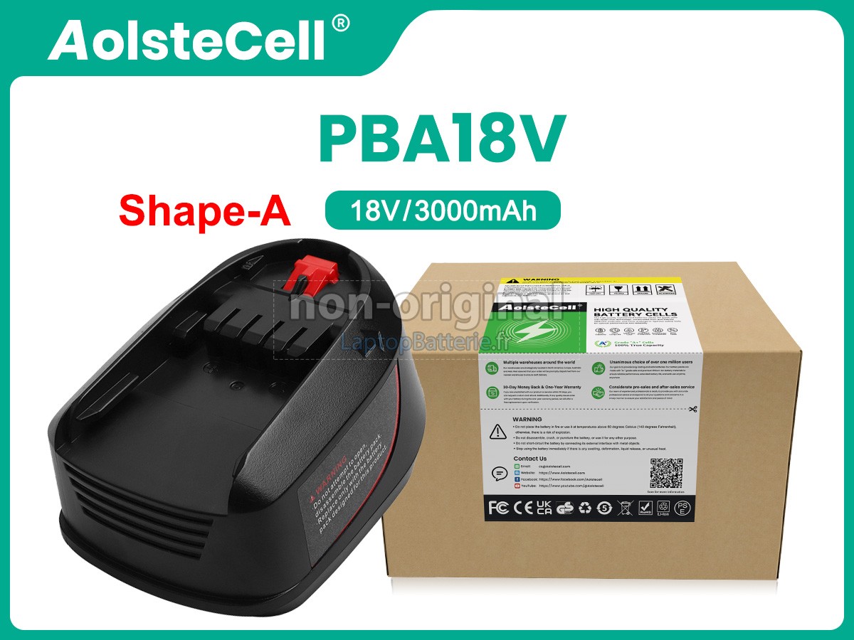 Batterie pour Bosch 2607336441