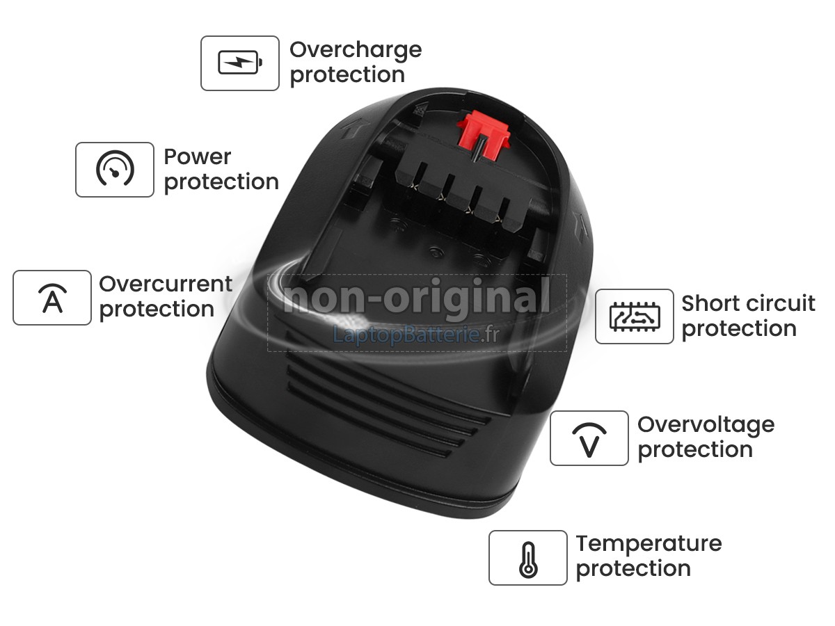 Batterie pour Bosch 2607336441
