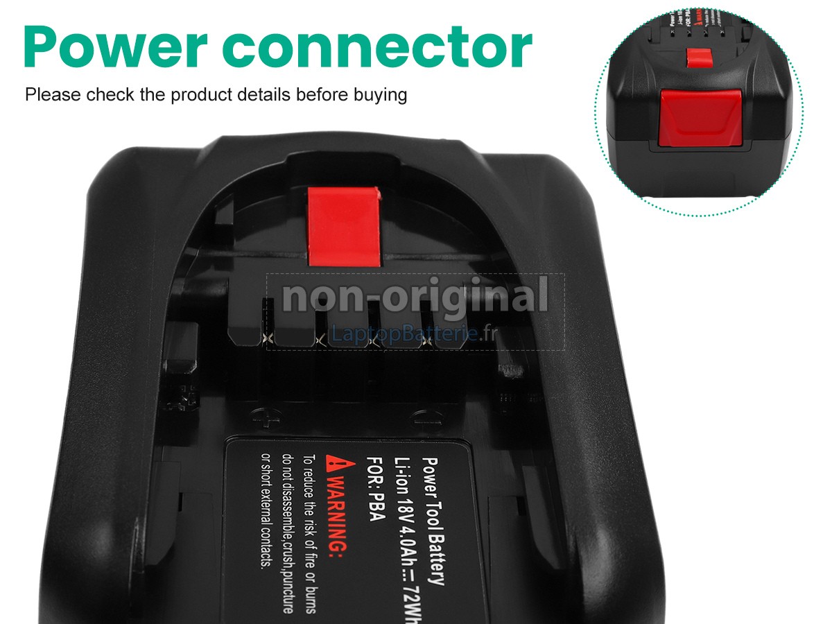 Batterie pour Bosch 2607336441