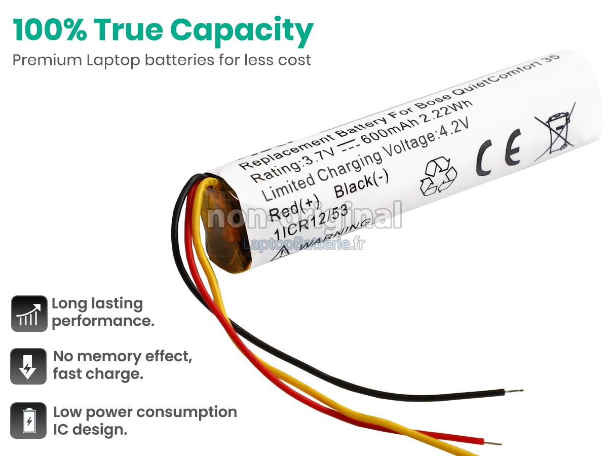 Batterie pour Bose QUIETCOMFORT 35 II