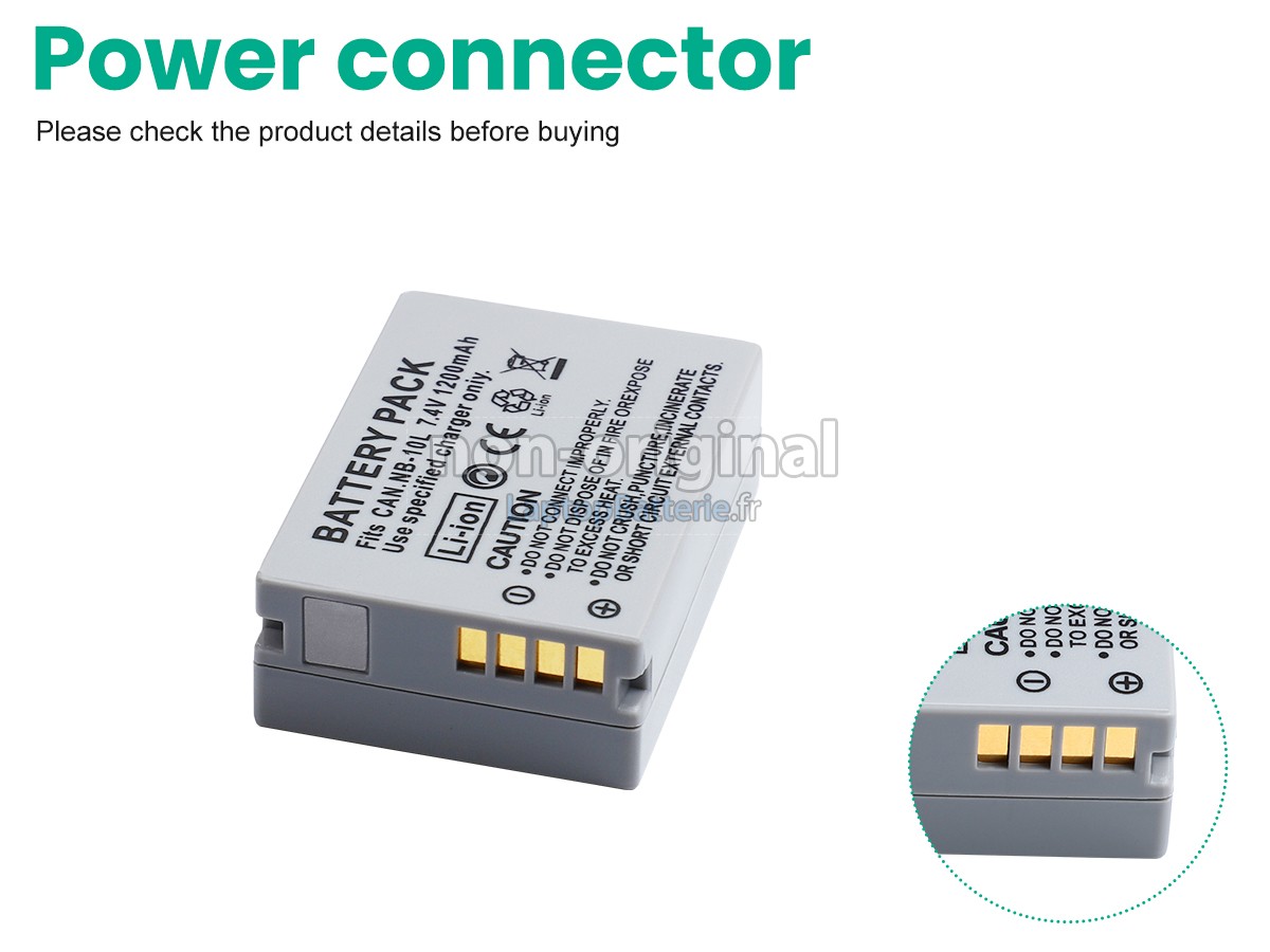 Batterie pour Canon POWERSHOT G15