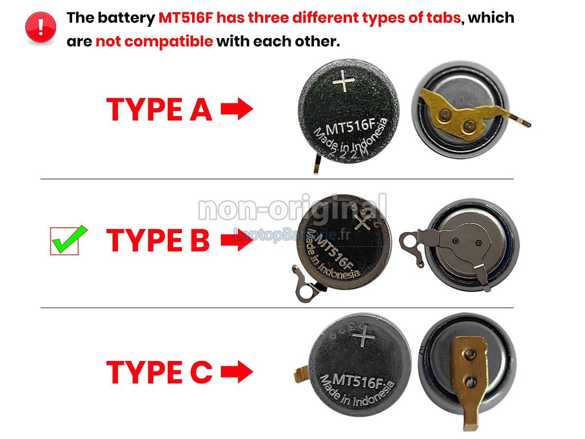 Batterie pour CITIZEN MT516F
