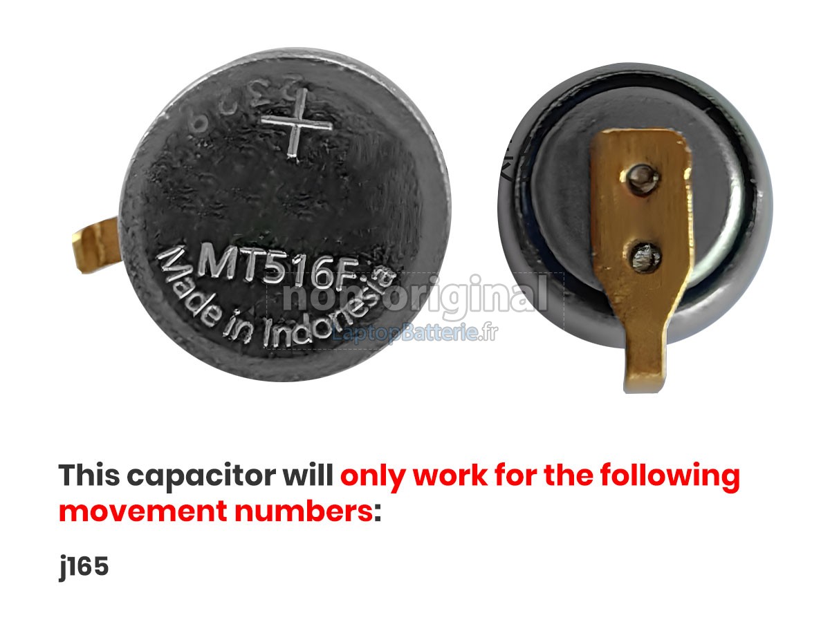 Batterie pour CITIZEN MT516F