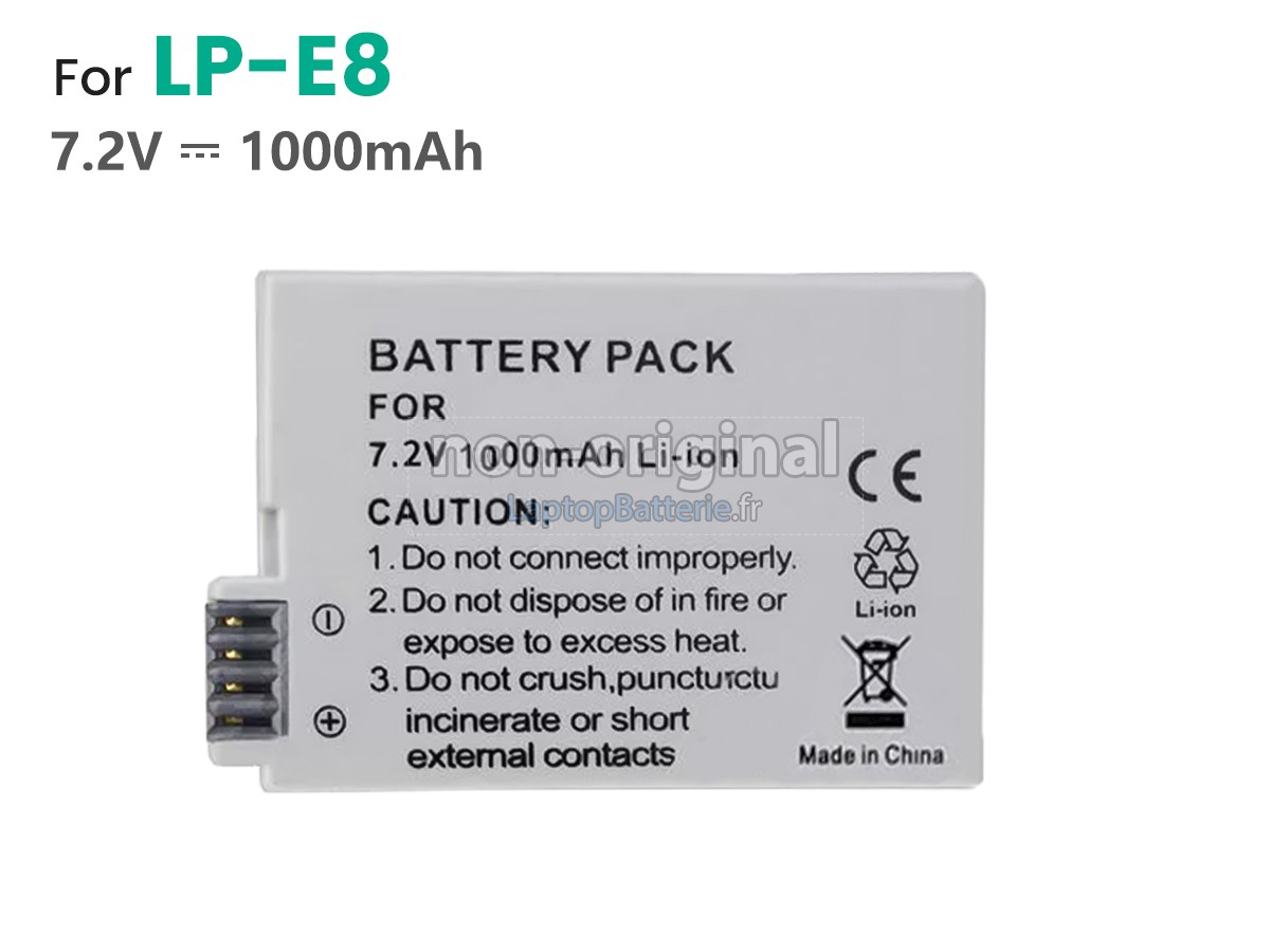 Batterie pour DAOLE LP-E8