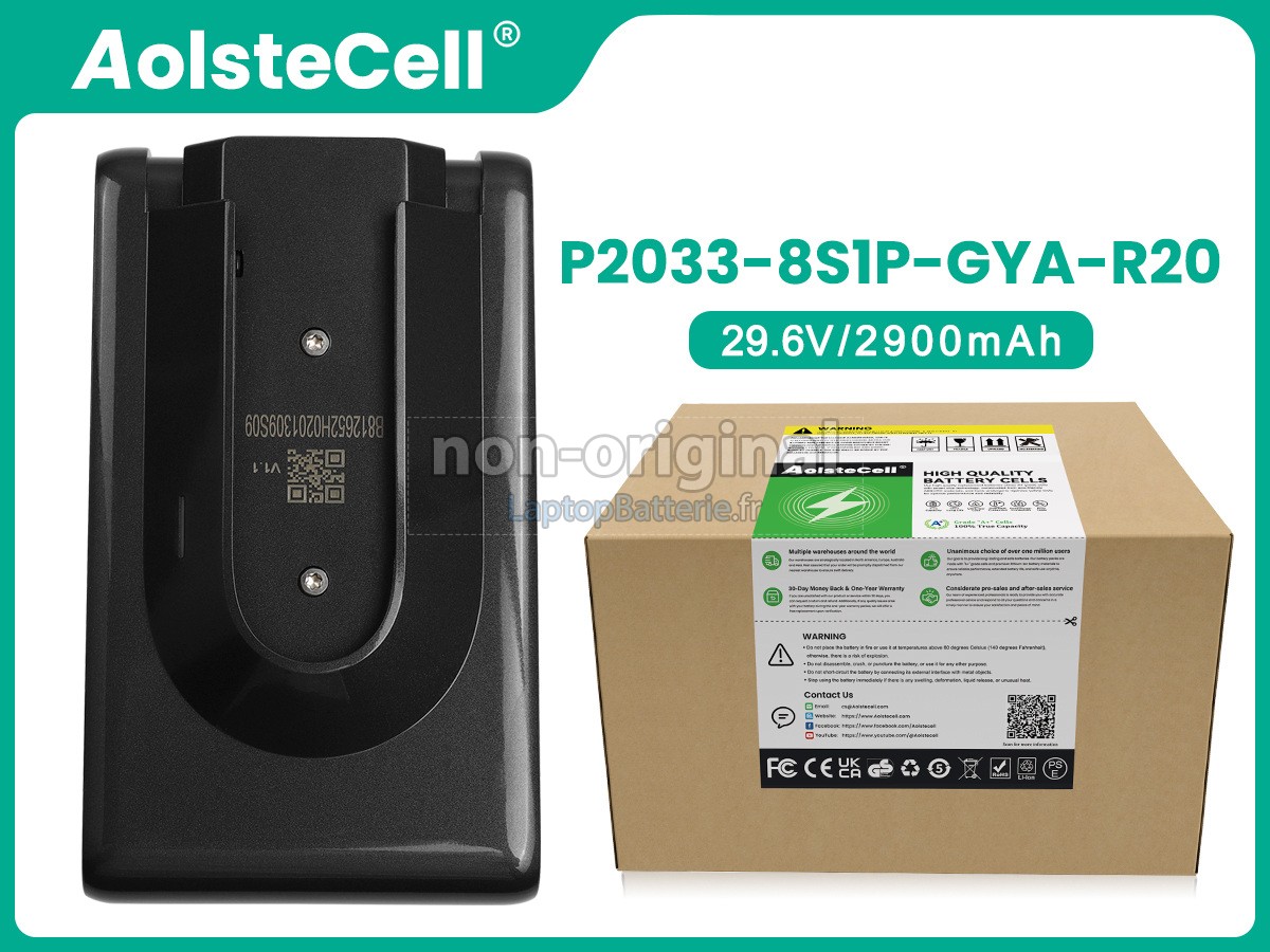 Batterie pour Dreame P2033-8S1P-GYA