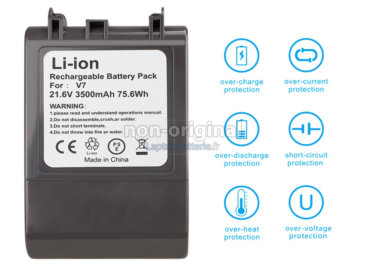 Batterie pour aspirateur Dyson V7 CAR+BOAT 