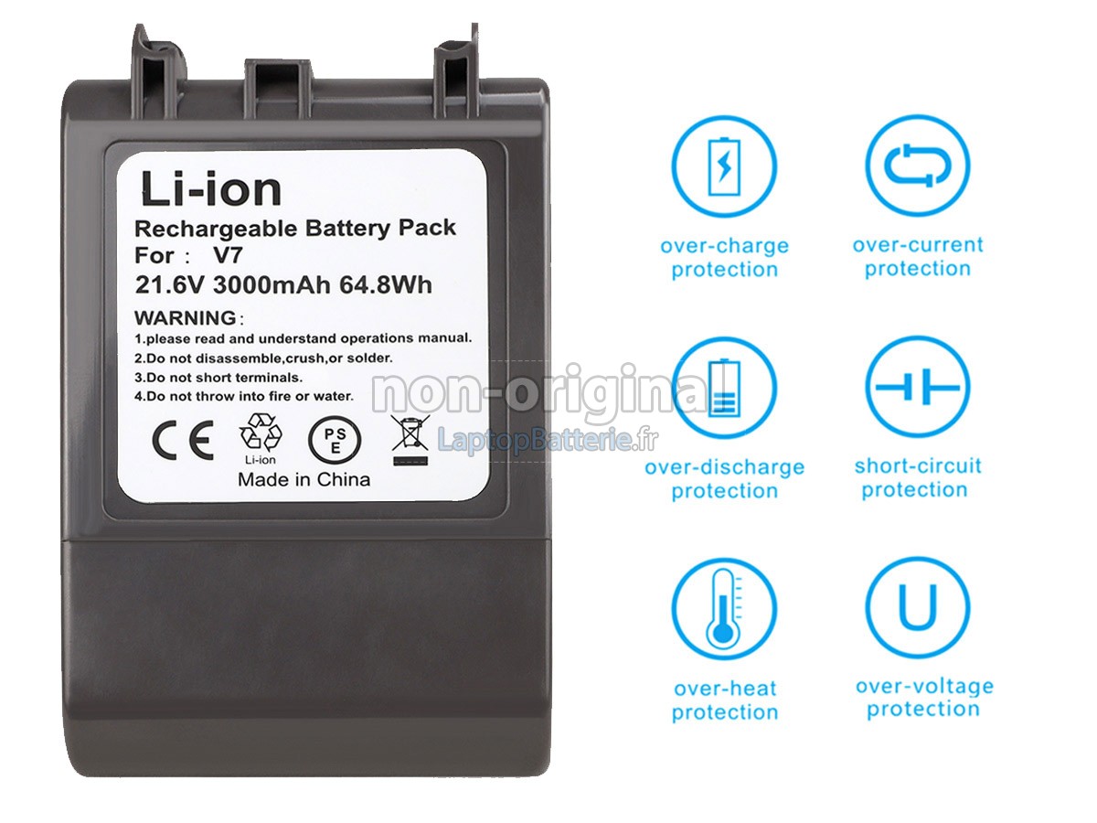 Batterie remplace Dyson 968670-03, 968670-02 pour aspirateur