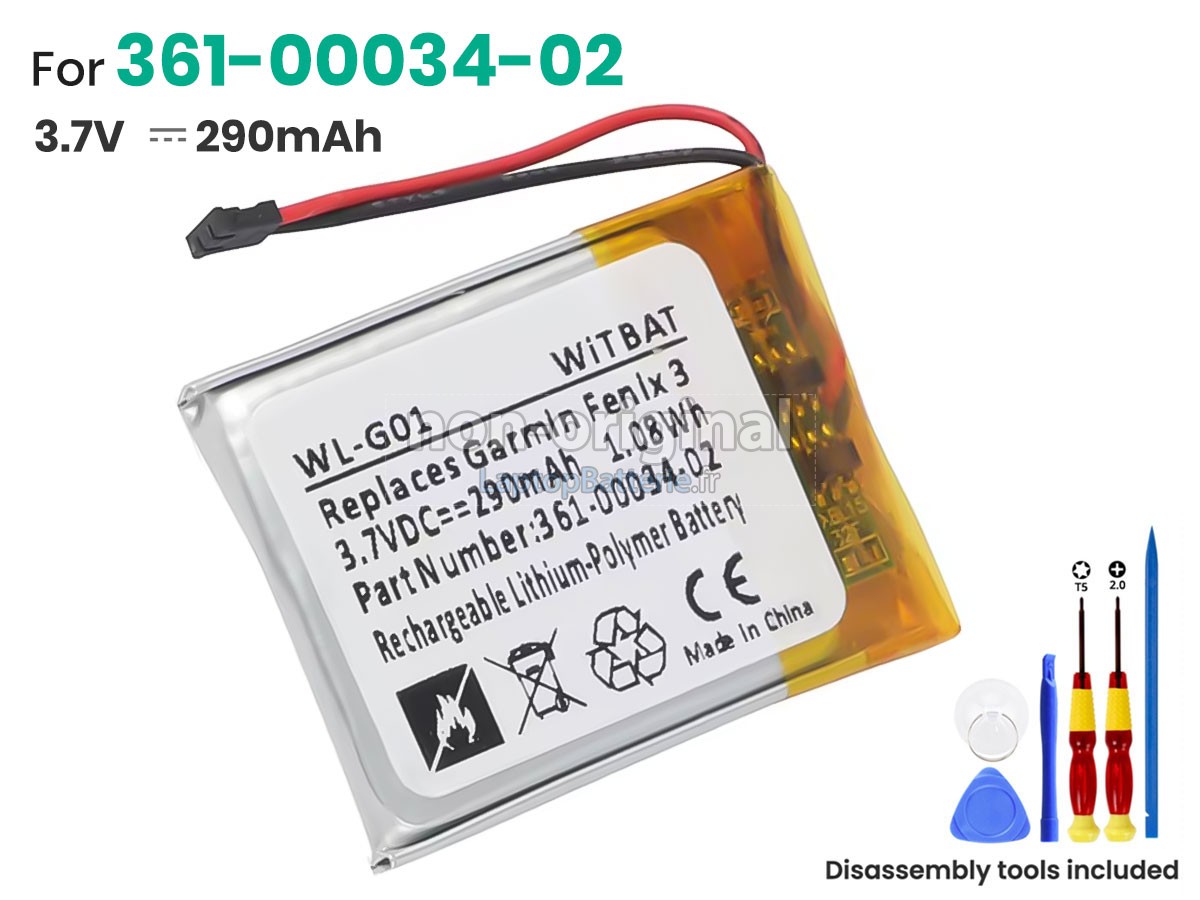 Batterie pour Garmin 010-01338-77