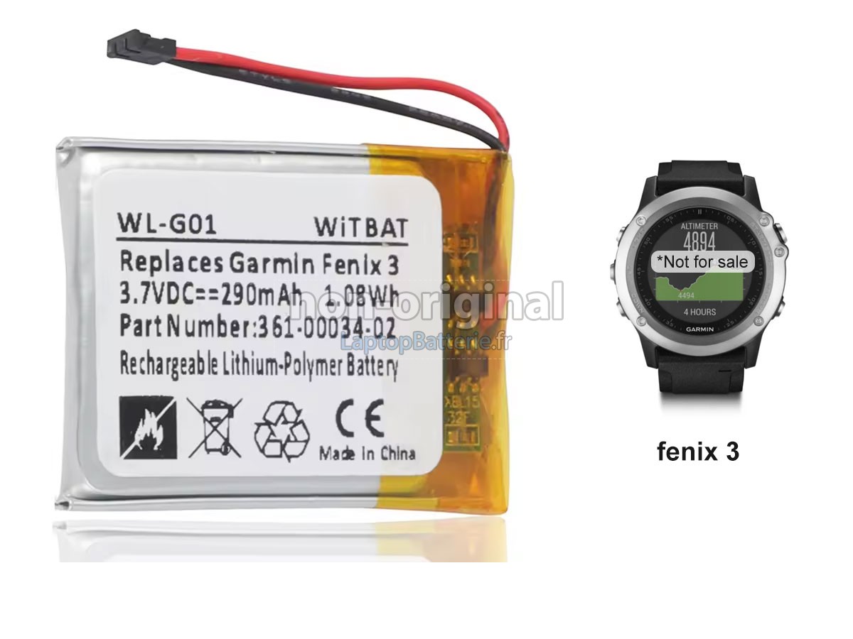 Batterie pour Garmin 010-01338-77