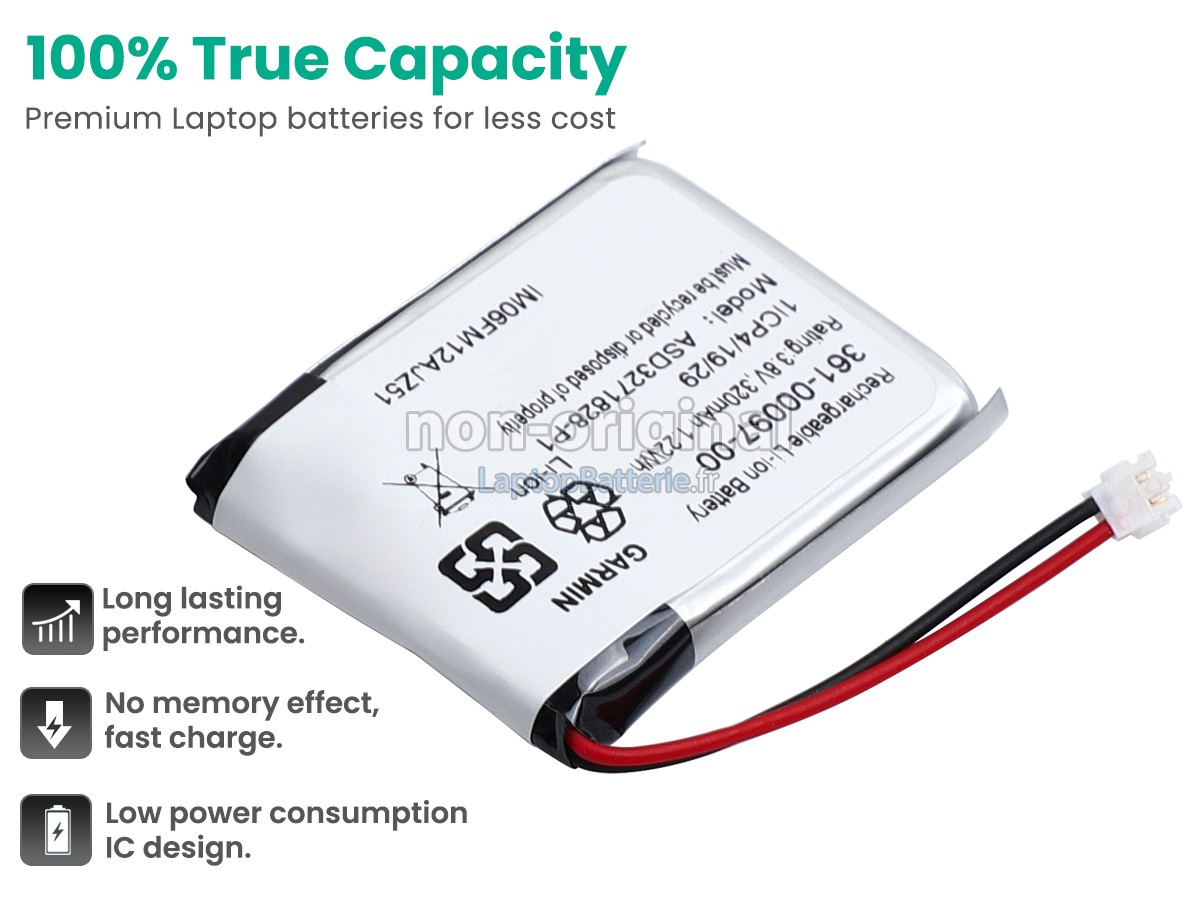 Batterie pour Garmin FENIX 5 PLUS