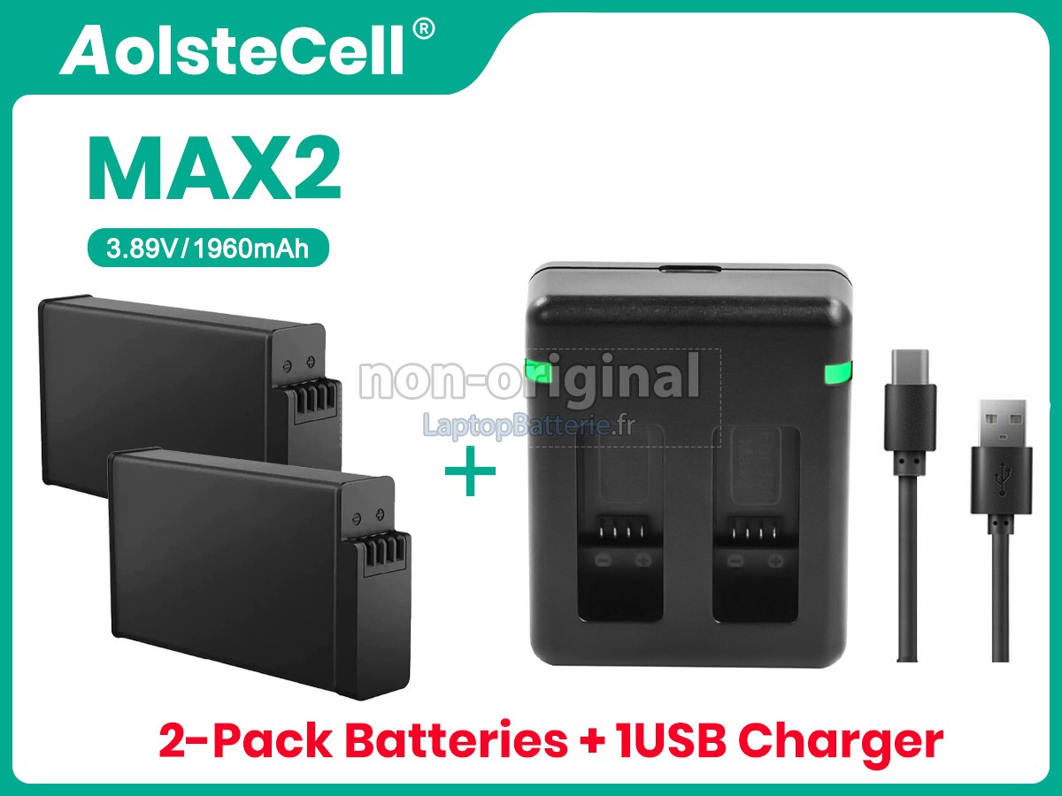 Batterie pour GoPro MAX2 ENDURO