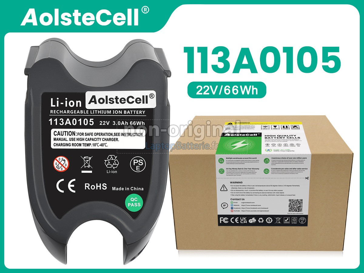 Batterie pour Gtech 113A0105