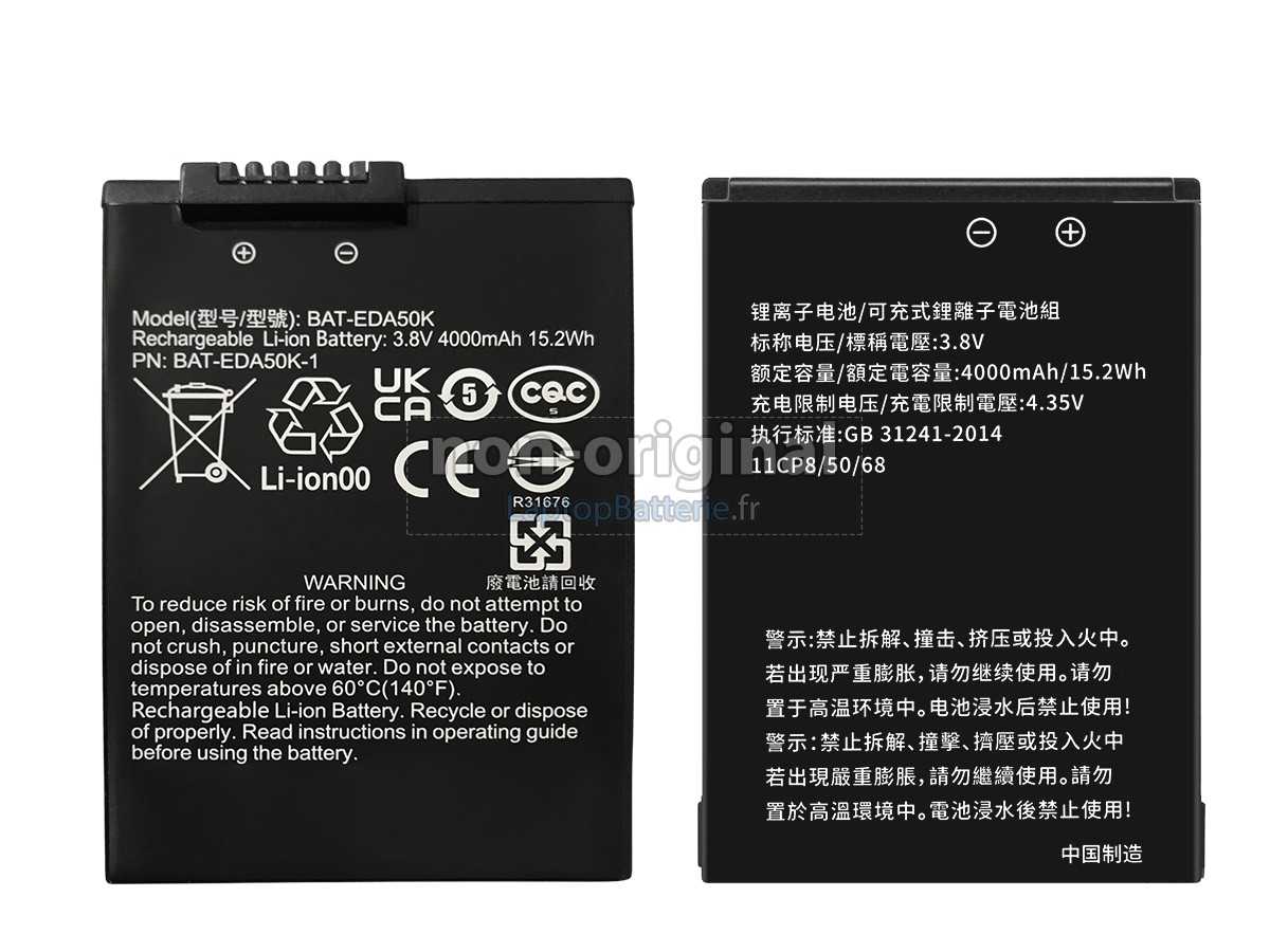 Batterie pour Honeywell EDA50HC