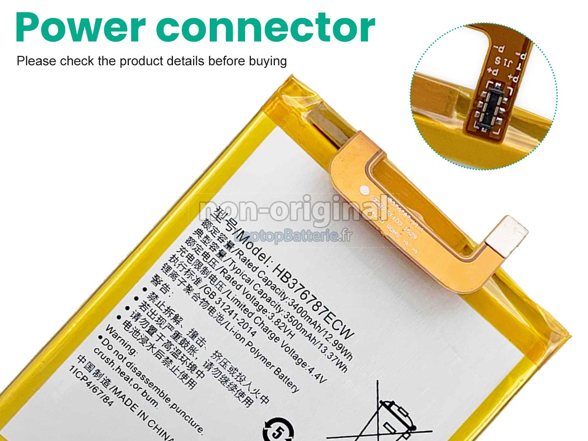 Batterie pour Honor HB376787ECW