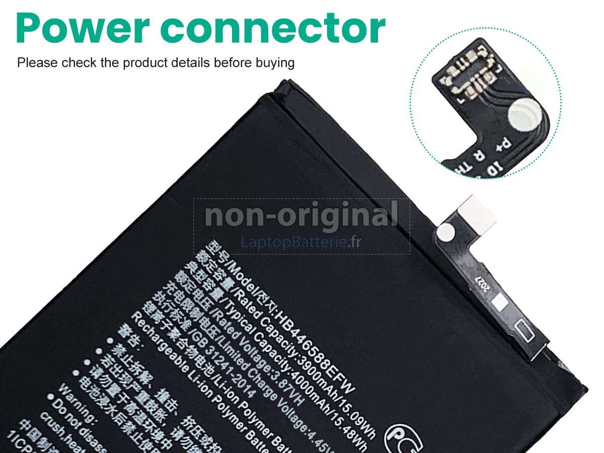 Batterie pour Honor HB446588EFW