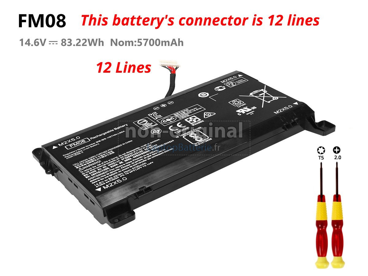 Batterie pour HP Omen 17-AN051NA