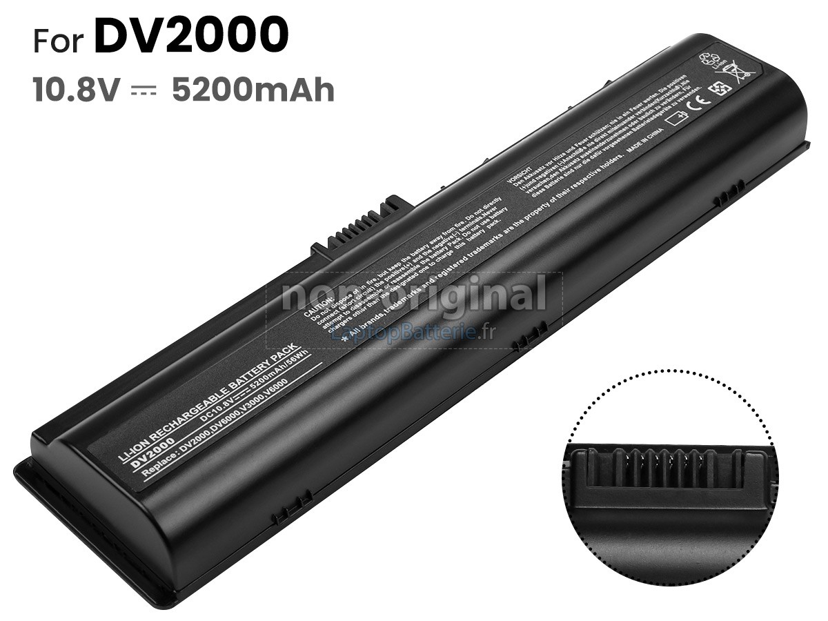 Batterie pour HP Pavilion DV2000