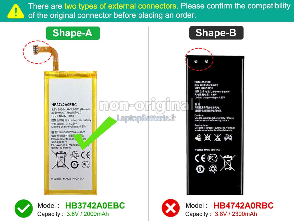 Batterie pour Huawei ASCEND G630