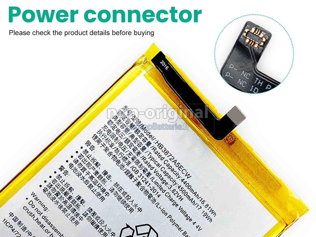 Batterie pour Huawei HONOR NOTE 8 EDI-AL10