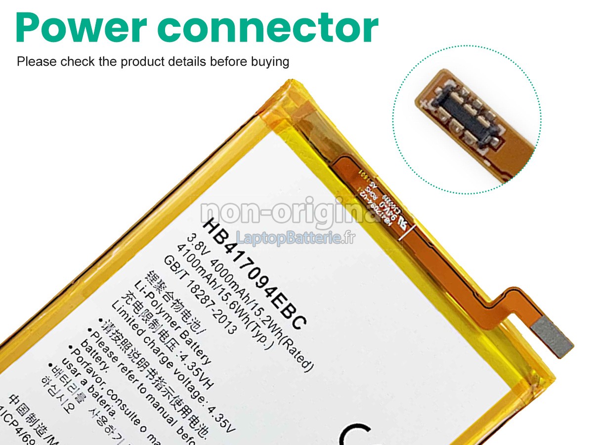 Batterie pour Huawei HB417094EBC