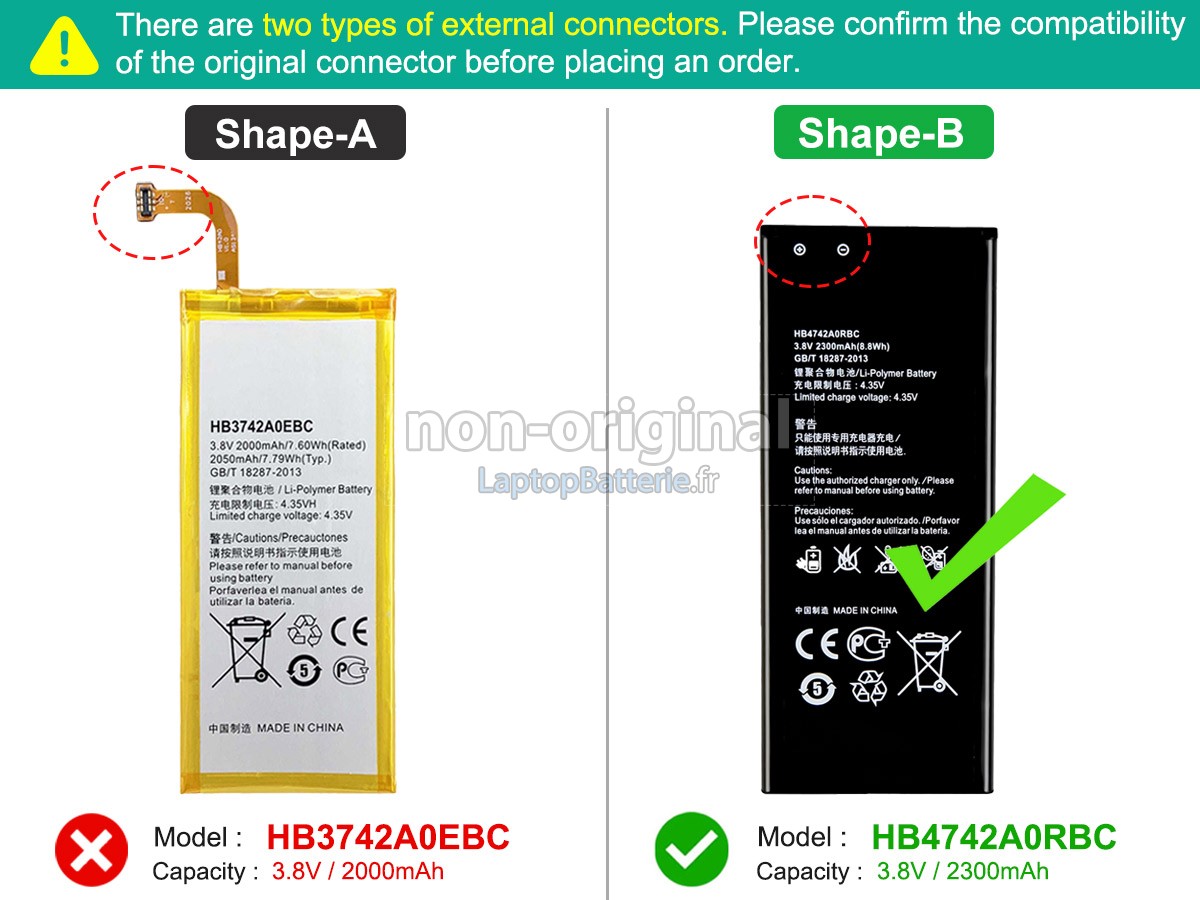 Batterie pour Huawei ASCEND G630