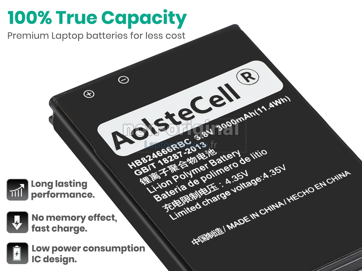 Batterie pour Huawei HB824666RBC