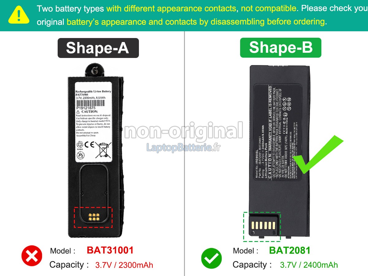 Batterie pour Iridium BAT31001