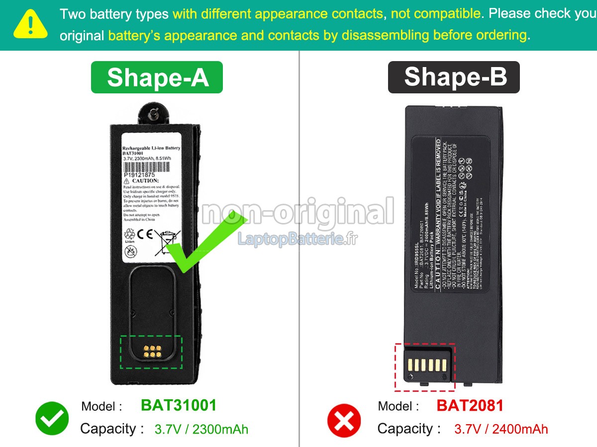 Batterie pour Iridium BAT31001