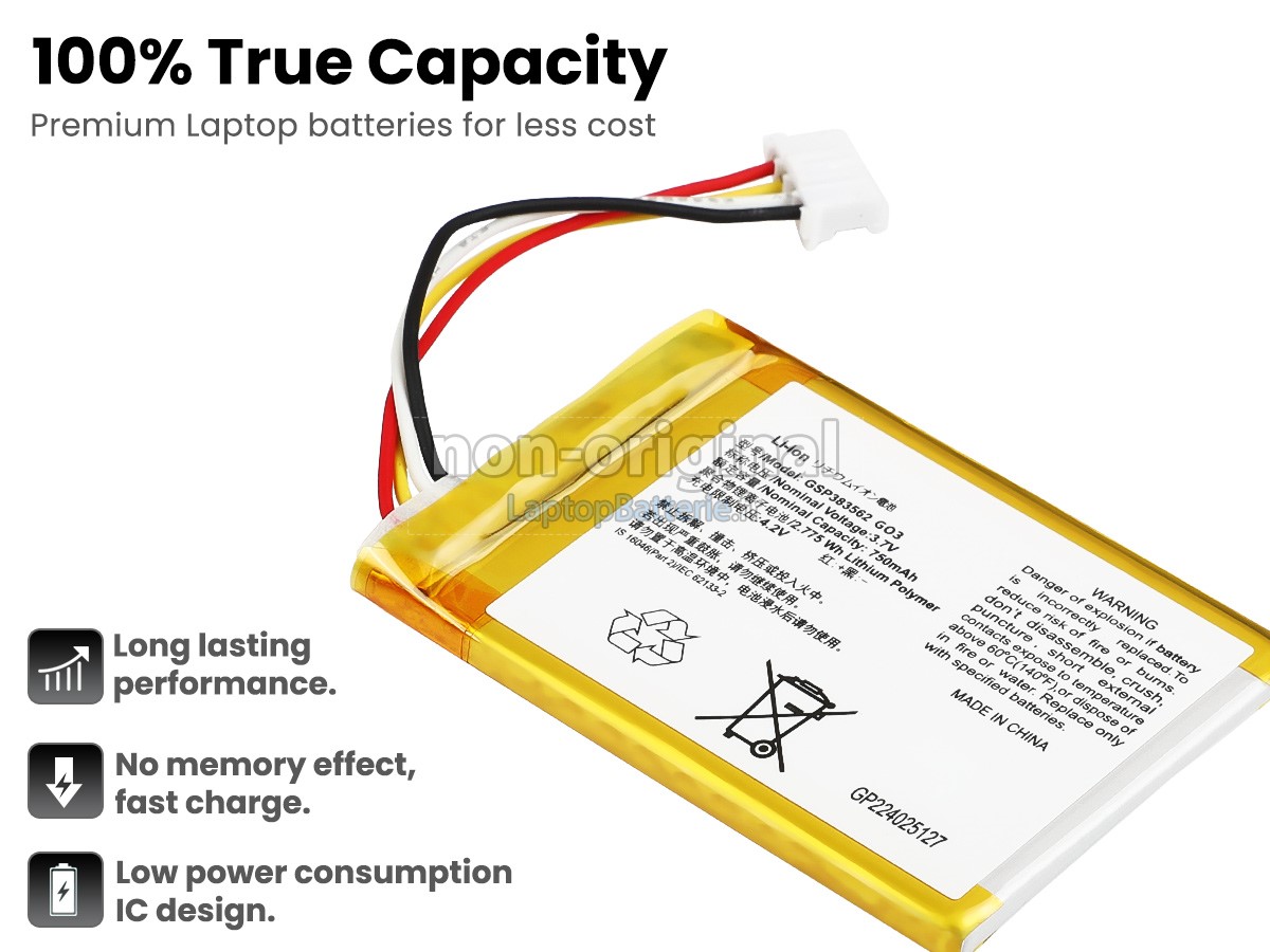 Batterie pour JBL GSP383562