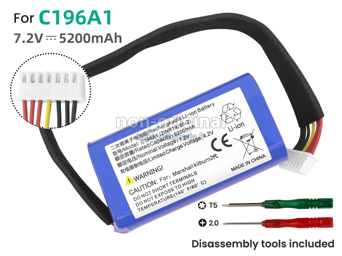 Batterie pour Marshall TF18650-3200-4S2PA