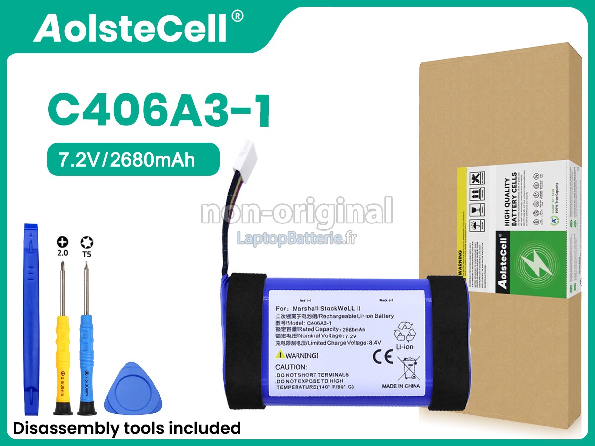 Batterie pour Marshall STOCKWELL 2 C406A3-1
