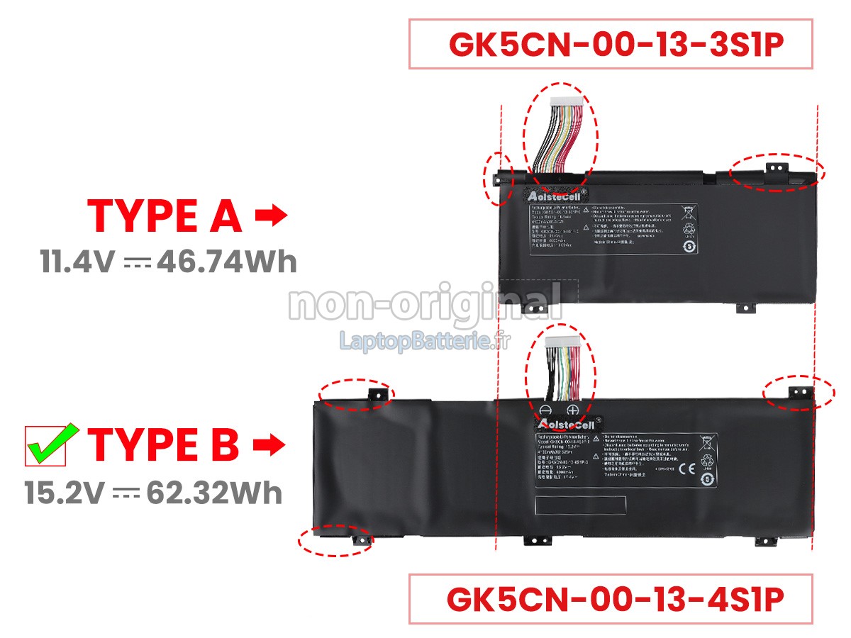 Batterie pour Mechrevo GK5CN4Z