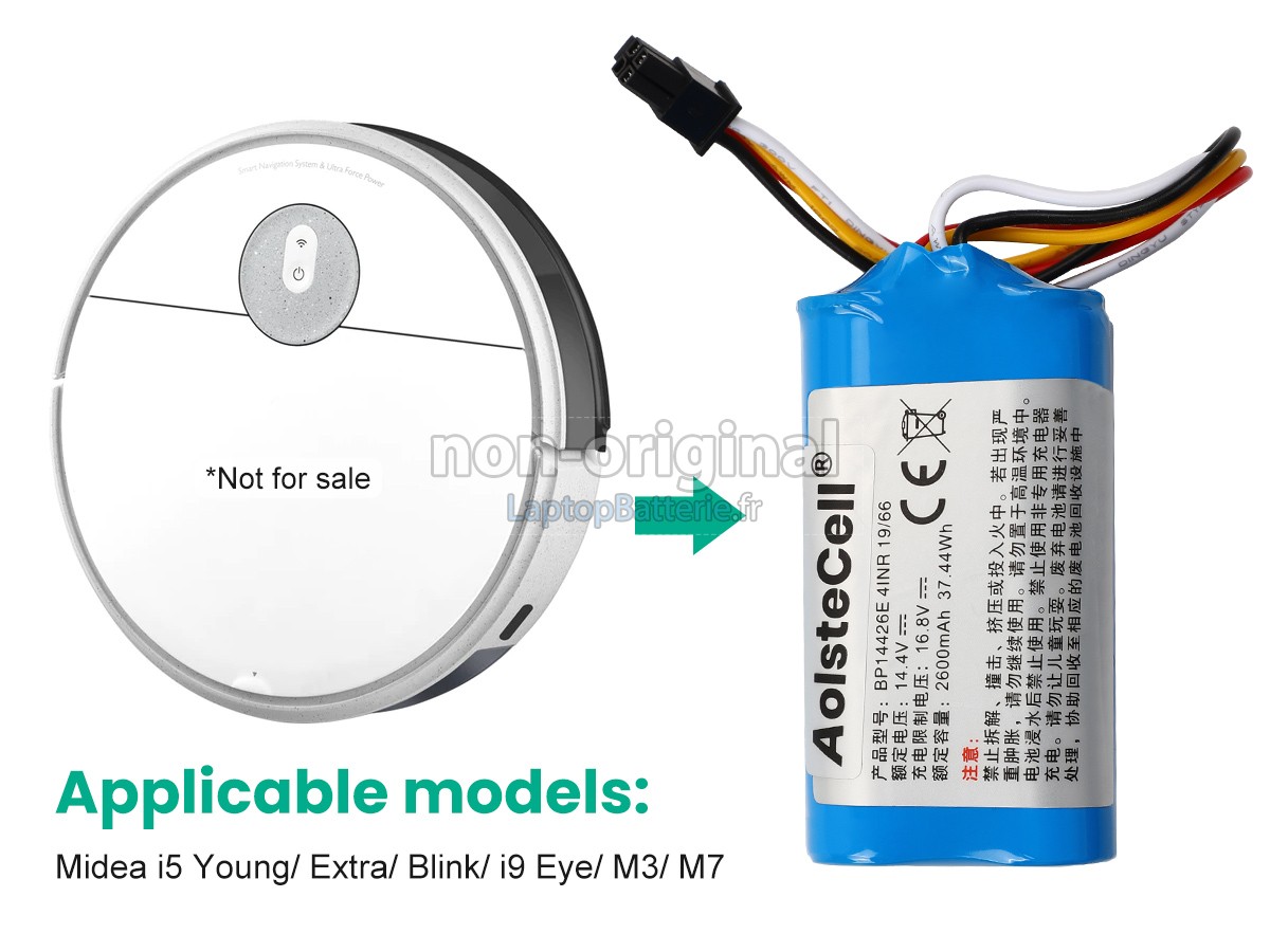 Batterie pour Midea BP14426E