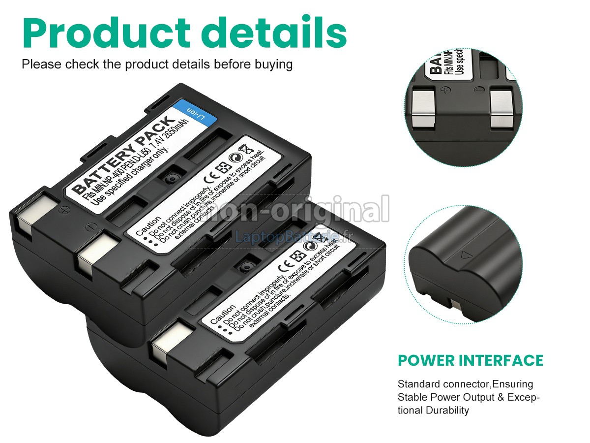 Batterie pour Minolta SAMSUNG GX-10