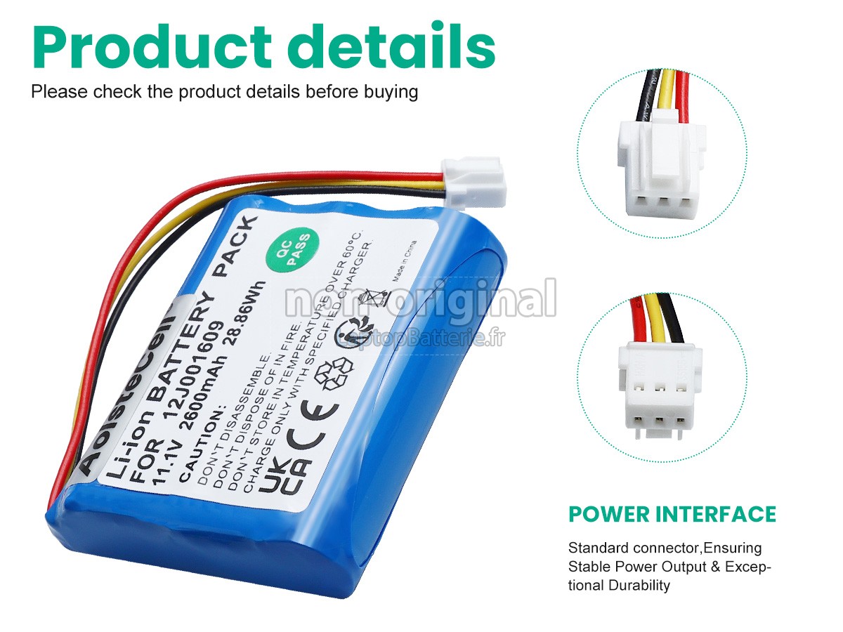 Batterie pour Moneual 12J001609