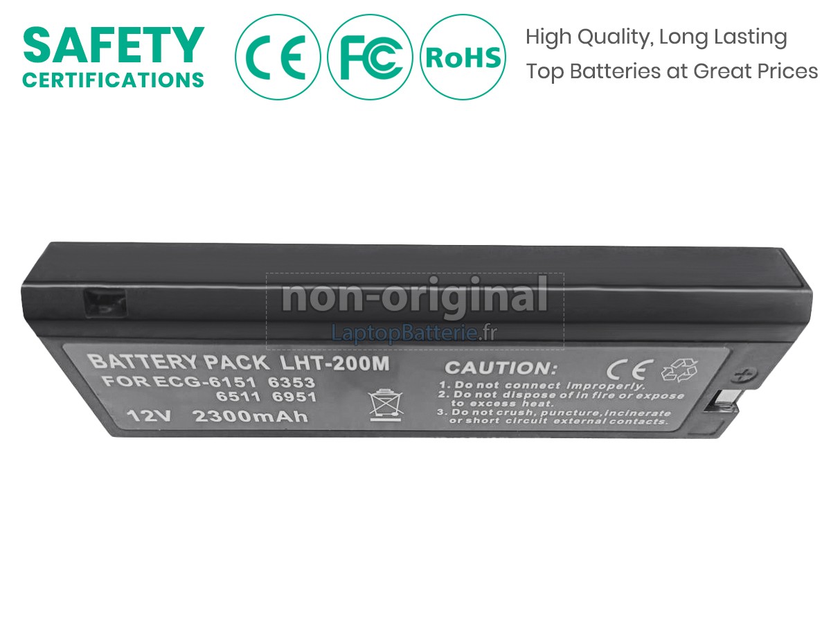 Batterie pour Nihon Kohden TEC7100 DEFIBRILLATOR